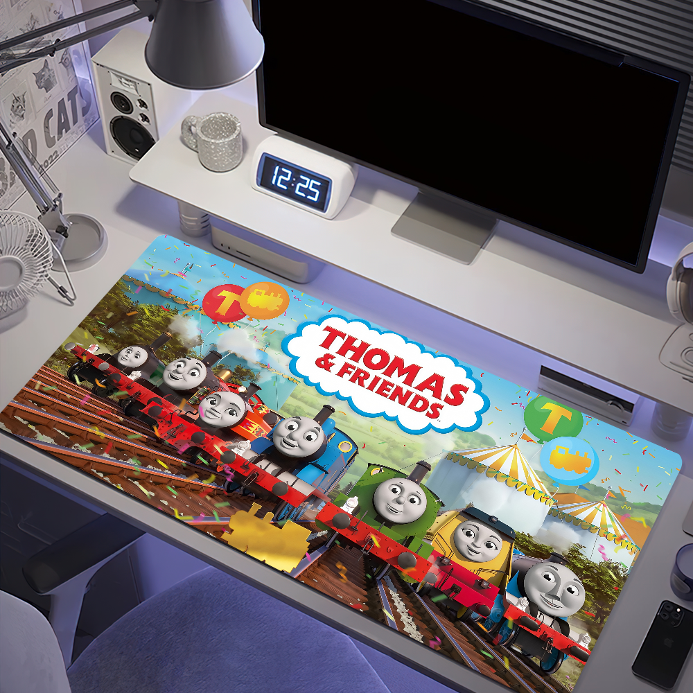 T-Thomas And Friends train Mouse Pad, Office Rubber Large Desk Mat Keyboard PC Non-slip