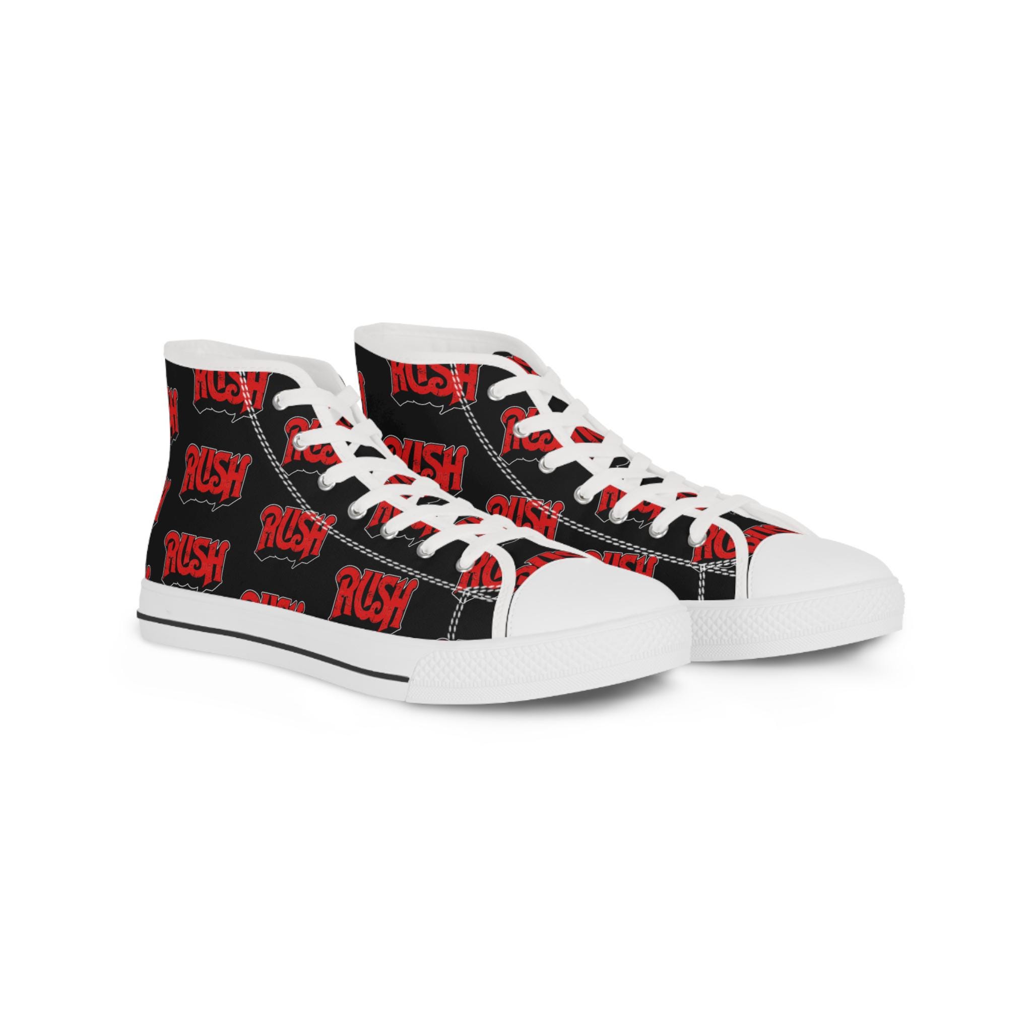 Rush Rock N Roll Band High Top Sneakers for Men Men's Music Lover Casual Shoes