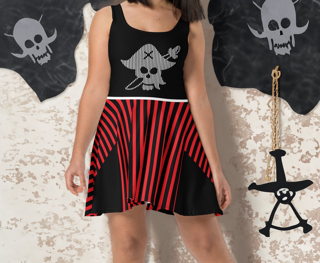 Pirate Theme Night Dress/Costume (XS-3XL)