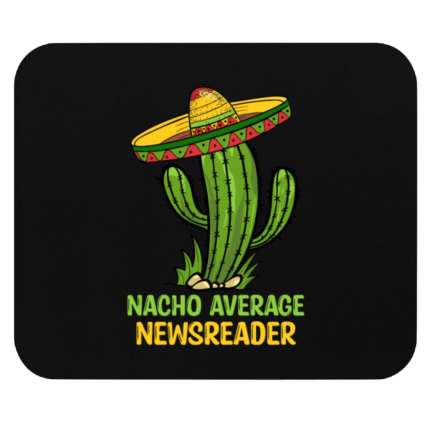 Nacho Average Newsreader Mouse Pads