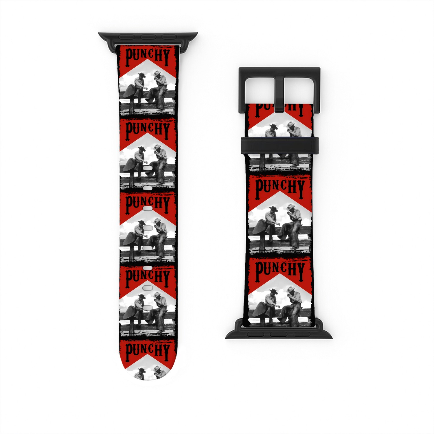 Western Texas Cowgirl Horse Rodeo Punnchy Cowboy Watch Bands For Apple Watch