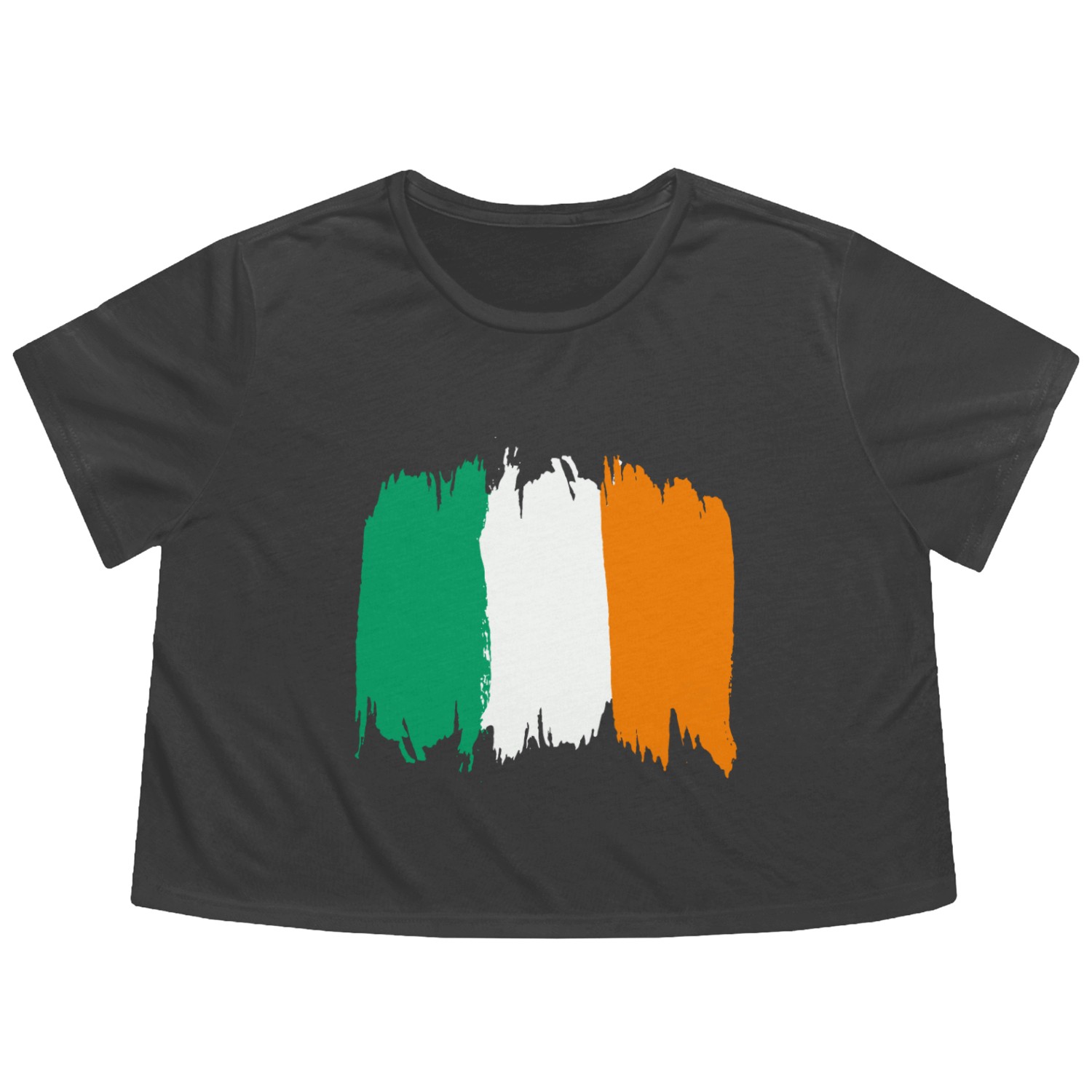 Irish Flag Flowy Cropped Tees