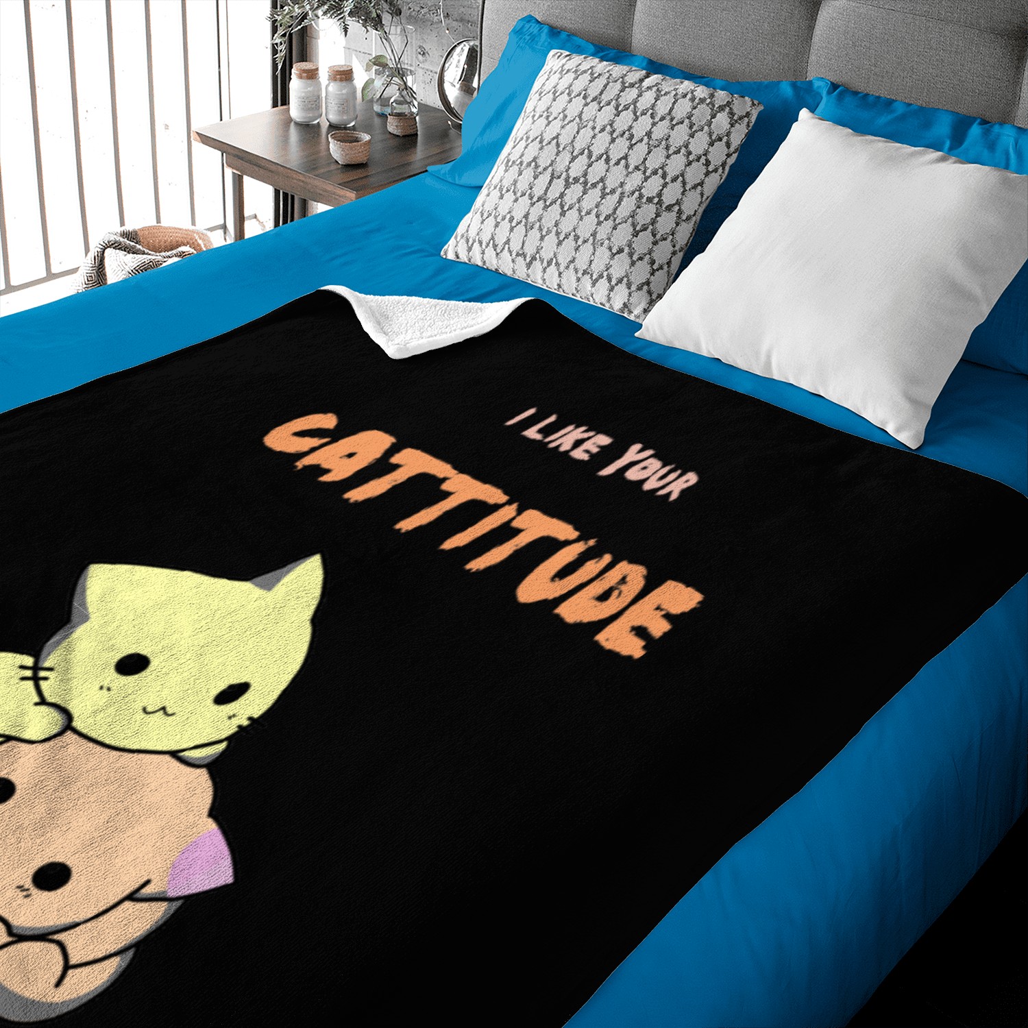 I like your cattitude Baby Blankets