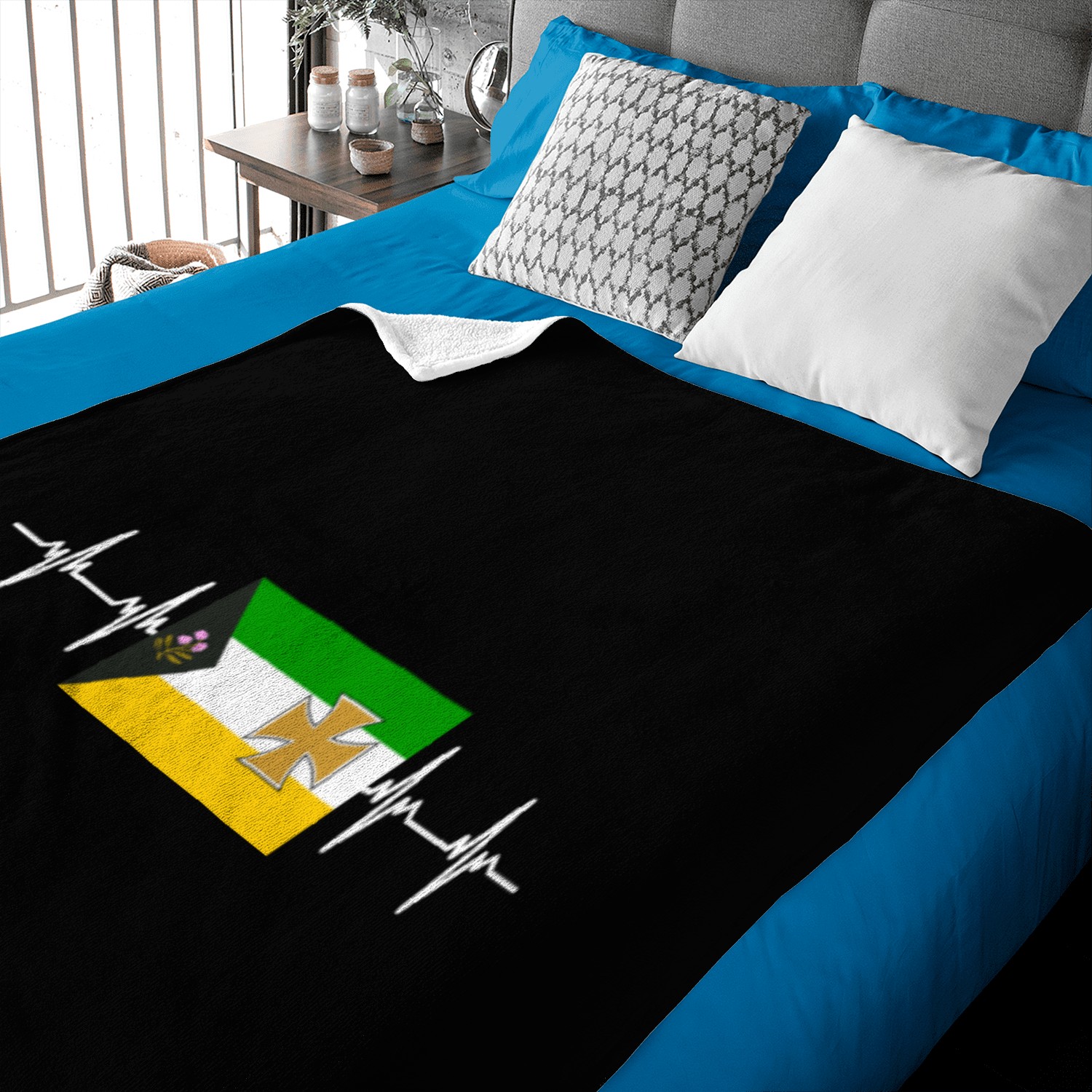Irish Ireland Offaly Flag Baby Blankets