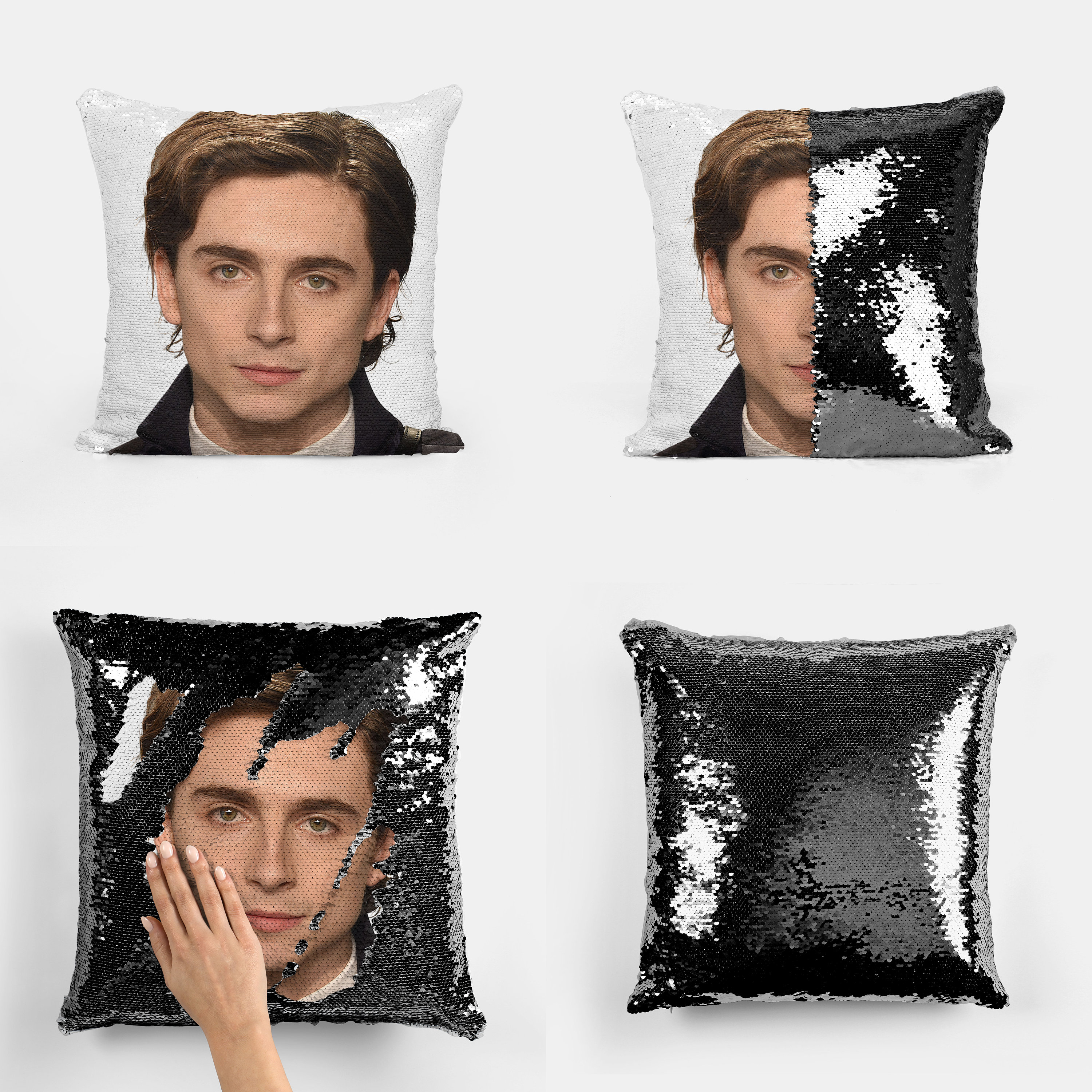 TIMOTHEE CHALAMET - Fan Sequin Pillowcase