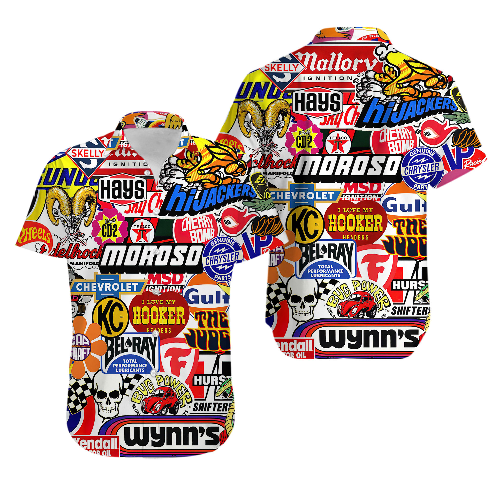 Racing Car Labeling Hawaiian Shirt, Soft Hawaii Shirts, 3D Hawaiian Aloha Shirt