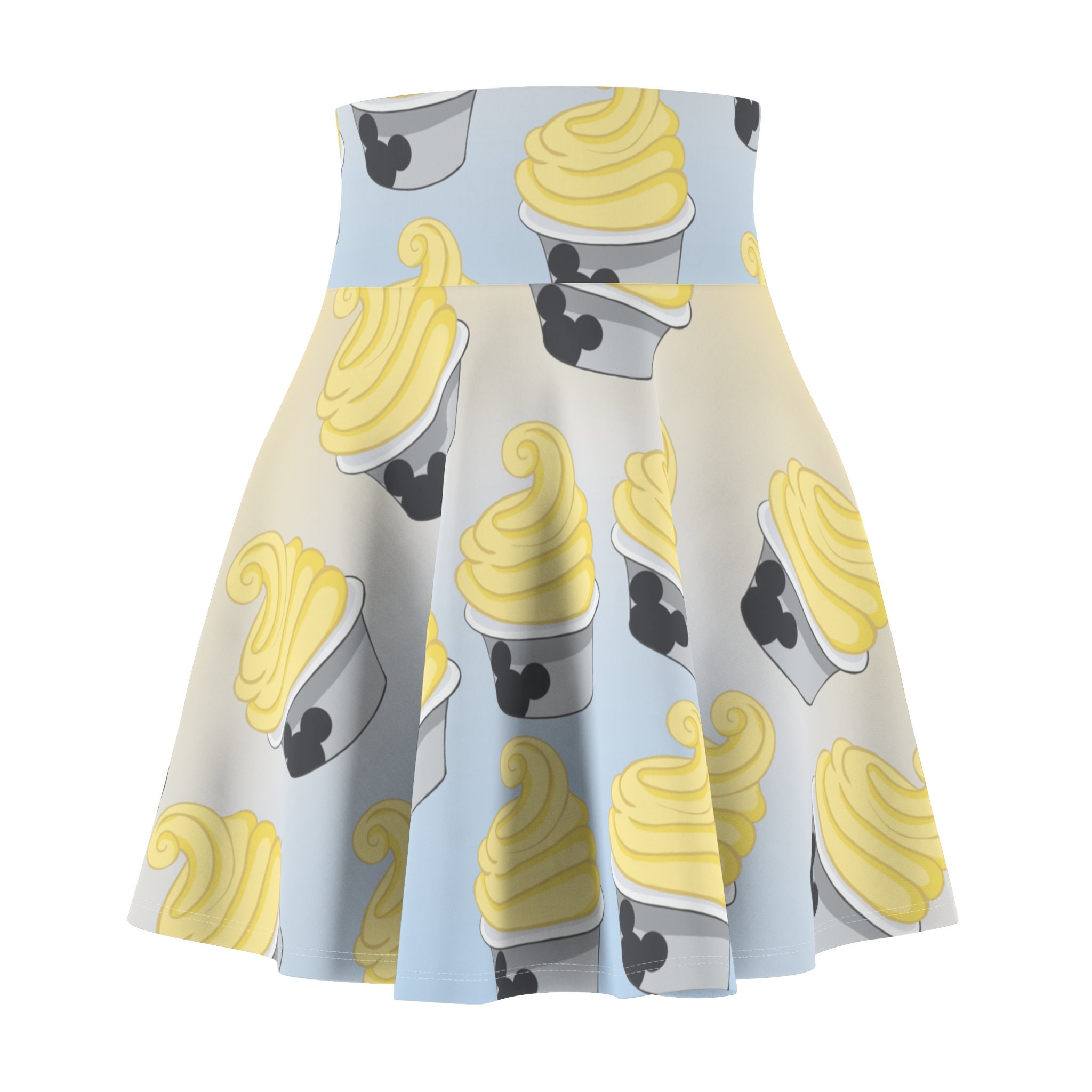 Dole Whip Women's Skater Skirt | 4" wide high-rise elastic waistband | Women Summer Skater Skirt | Beaching Outfit