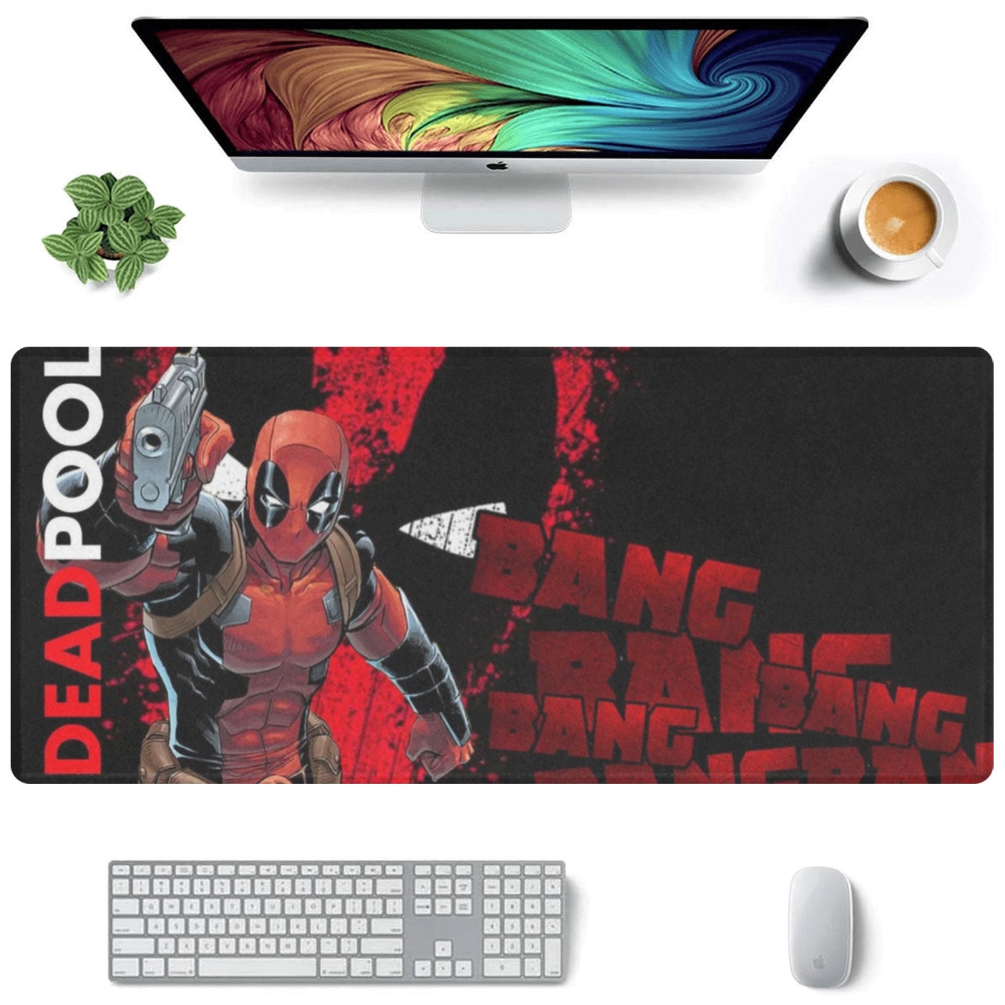 Deadpool Desk Mat Suitable for Gamers, Content Creators, and Others