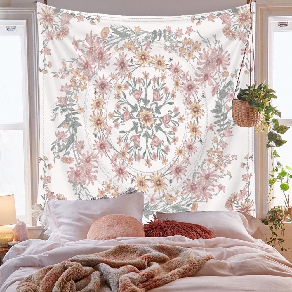 Bohemian Floral Tapestry