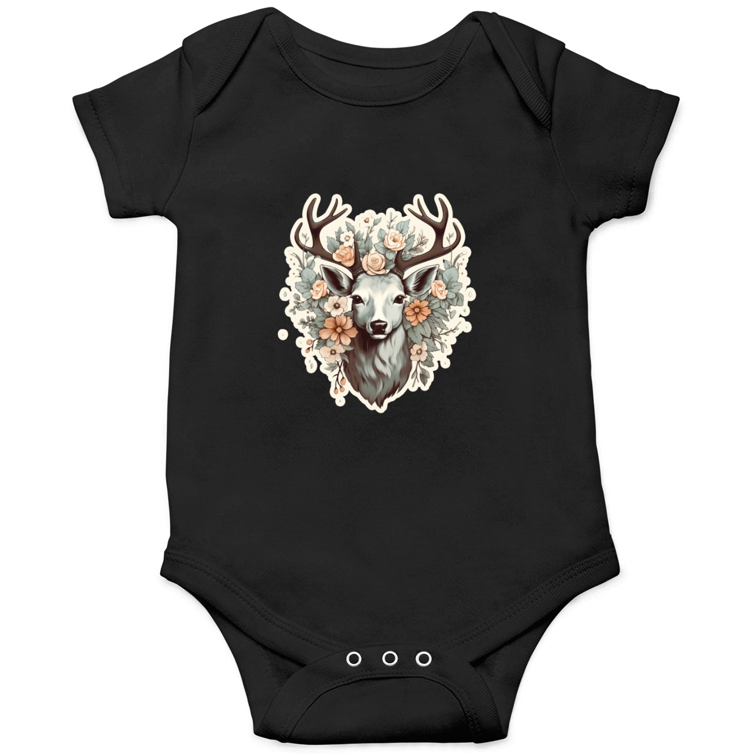 Deer Flowers Onesies