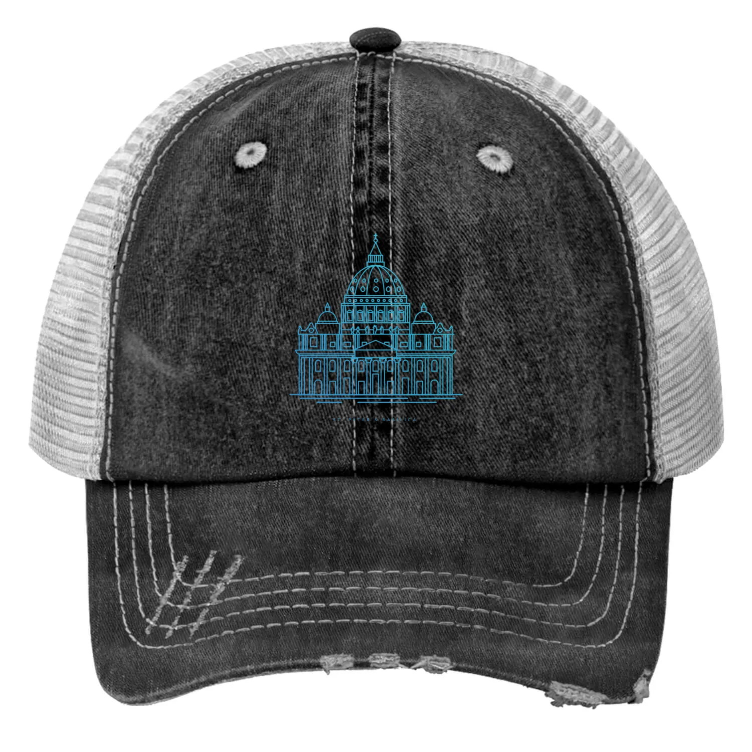 St. Peter's Basilica Print Trucker Hats