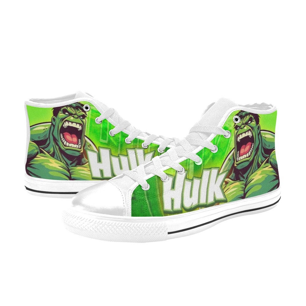 HULK Inspired High Top Canvas Shoes