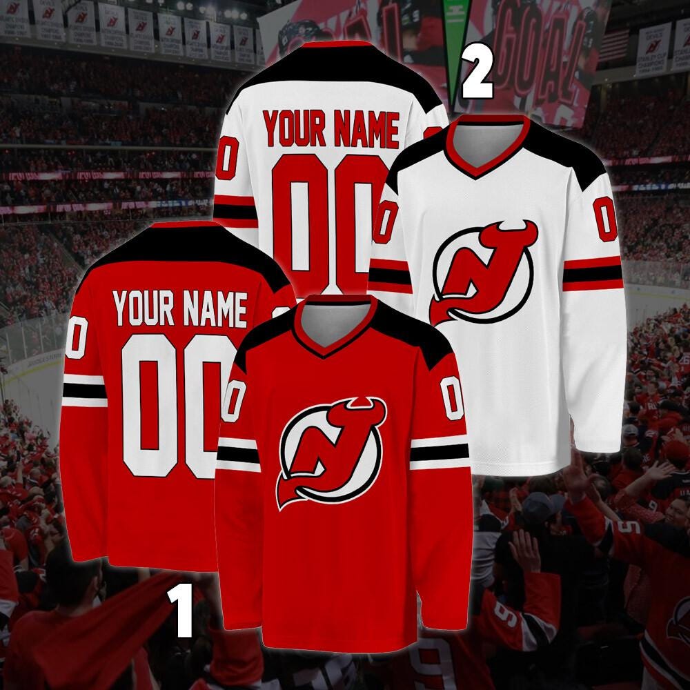 Custom Ice Hockey Jersey for Men Women, New Jersey Devils Hockey Jersey