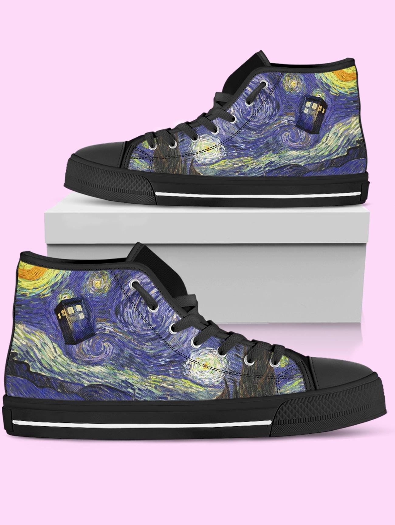 Doctor Who High Top Shoes, Sneakers for Women, Men