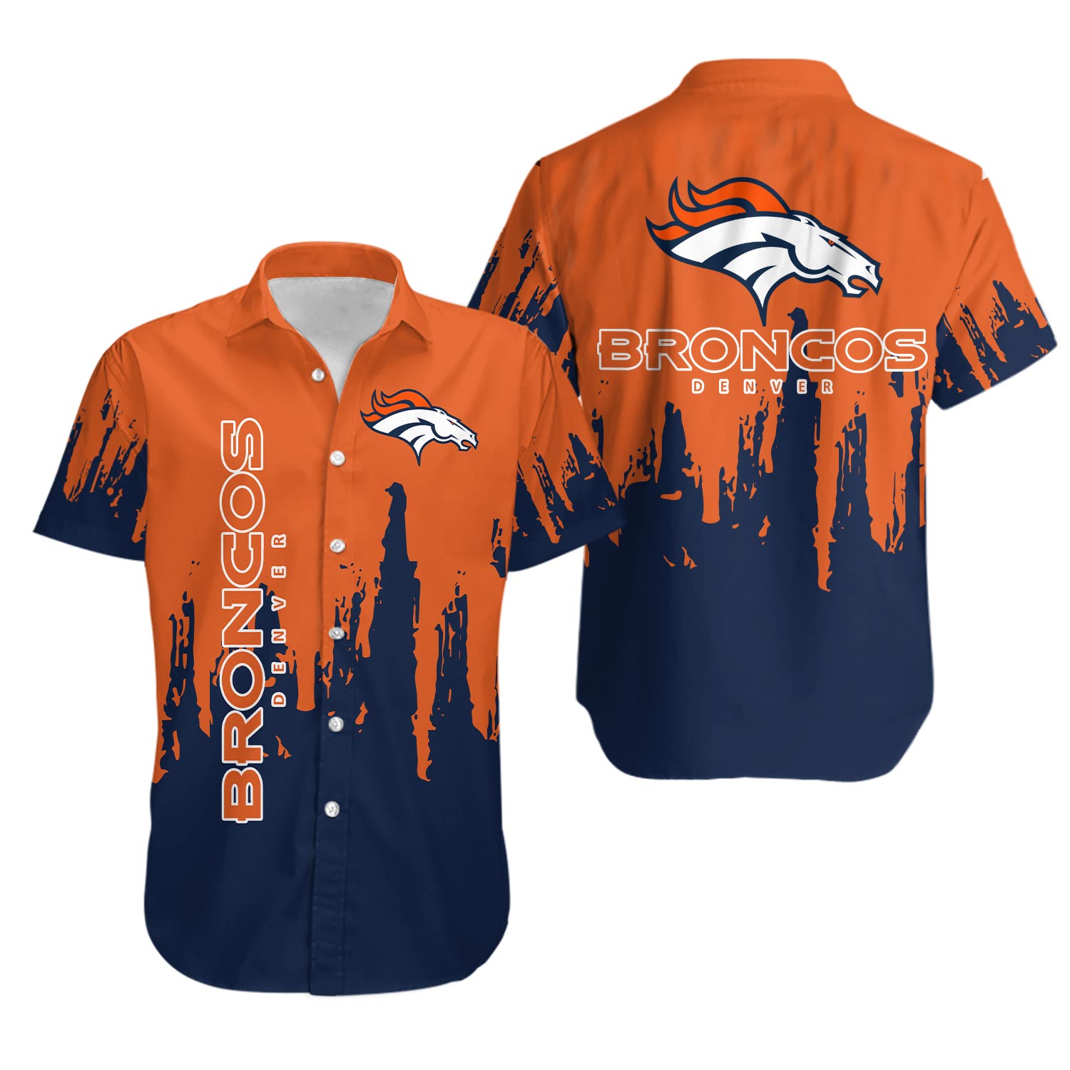 Denver Football Team Broncoss Hawaiian Shirt