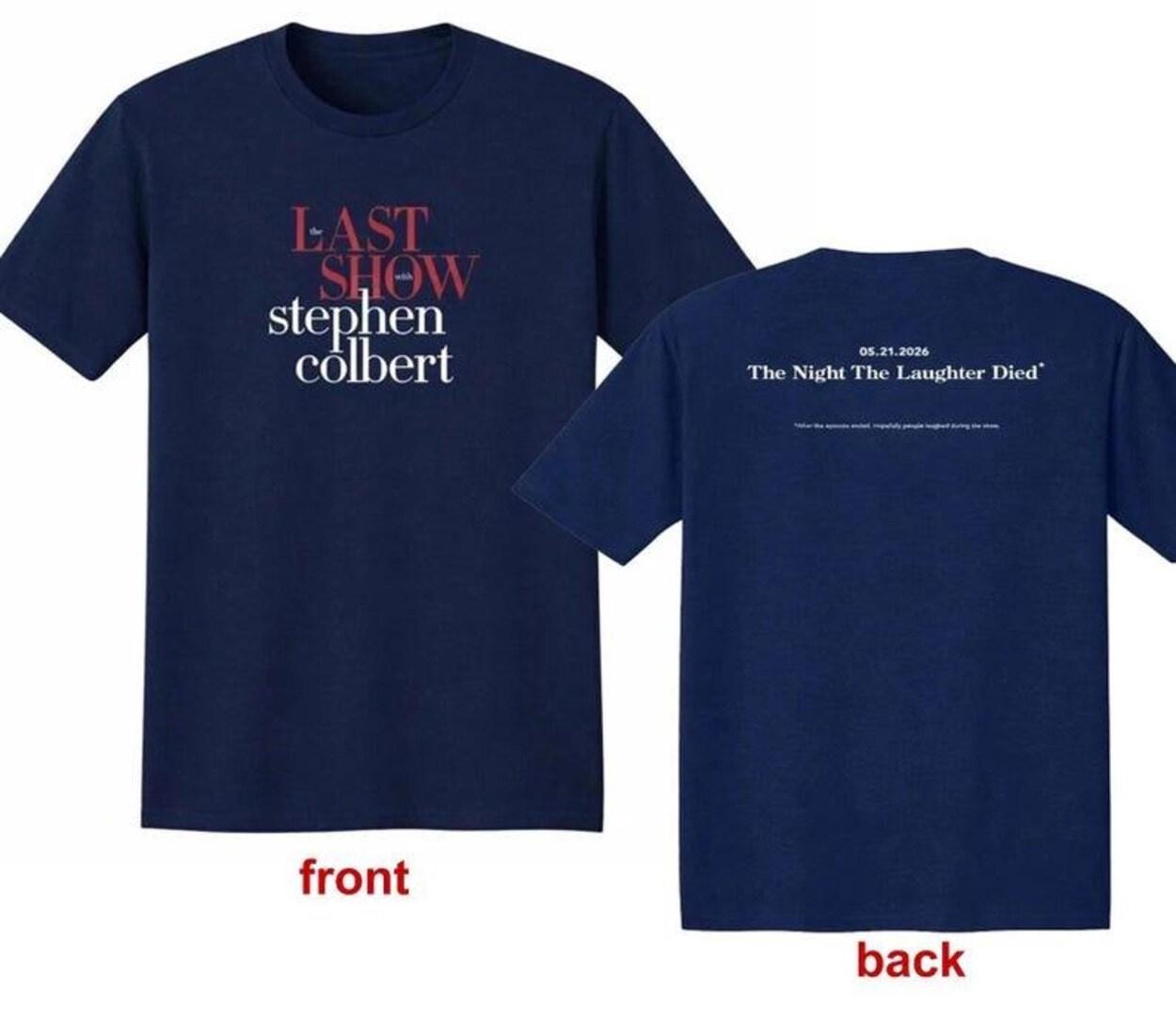 The Last Show with STEPHEN COLBERT 2026 T-Shirt, Late Night Comedy Tee, Talk Show Fan Shirt