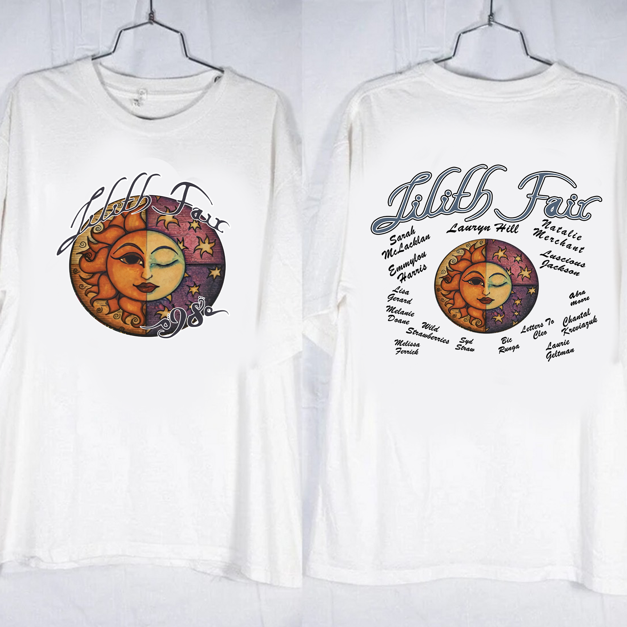 Lilith Fair Tour 1998 T-Shirt, Lilith Fair Shirt, Cotton Short Sleeve Tee, Streetwear