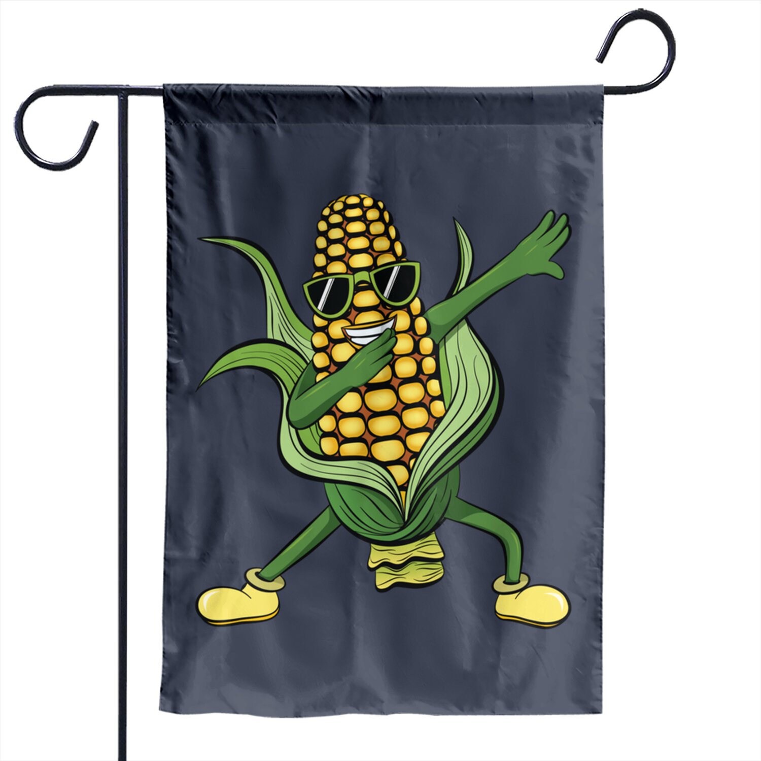 Cartoon Corn Garden Flags Dabbing Corn Cob | Dancing Corn Farm Farmer