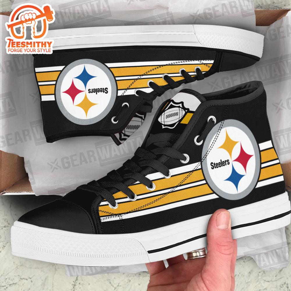 Pittsburgh Steeler High Top Shoes