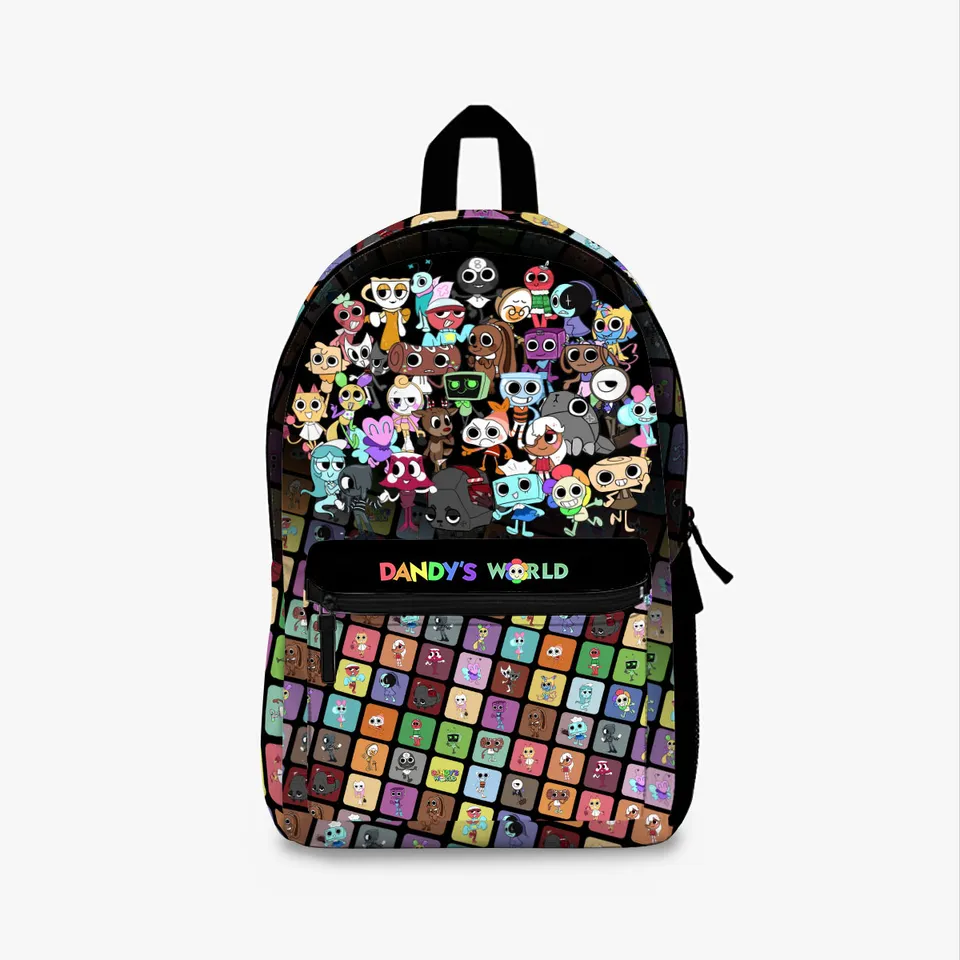 Game Backpack for Dandy's World, Adventure Travel Bag, Gamer Gift, School Bookbag