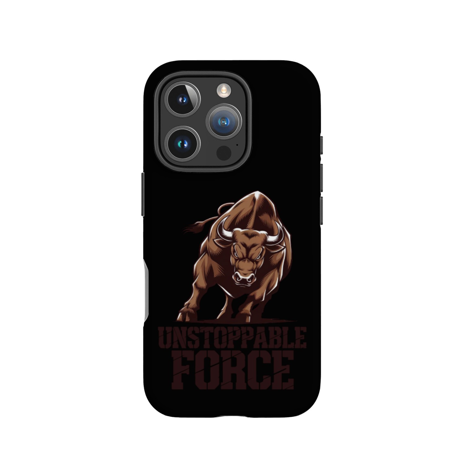 Unstoppable Bull: Raw Power in Motion IPhone Cases
