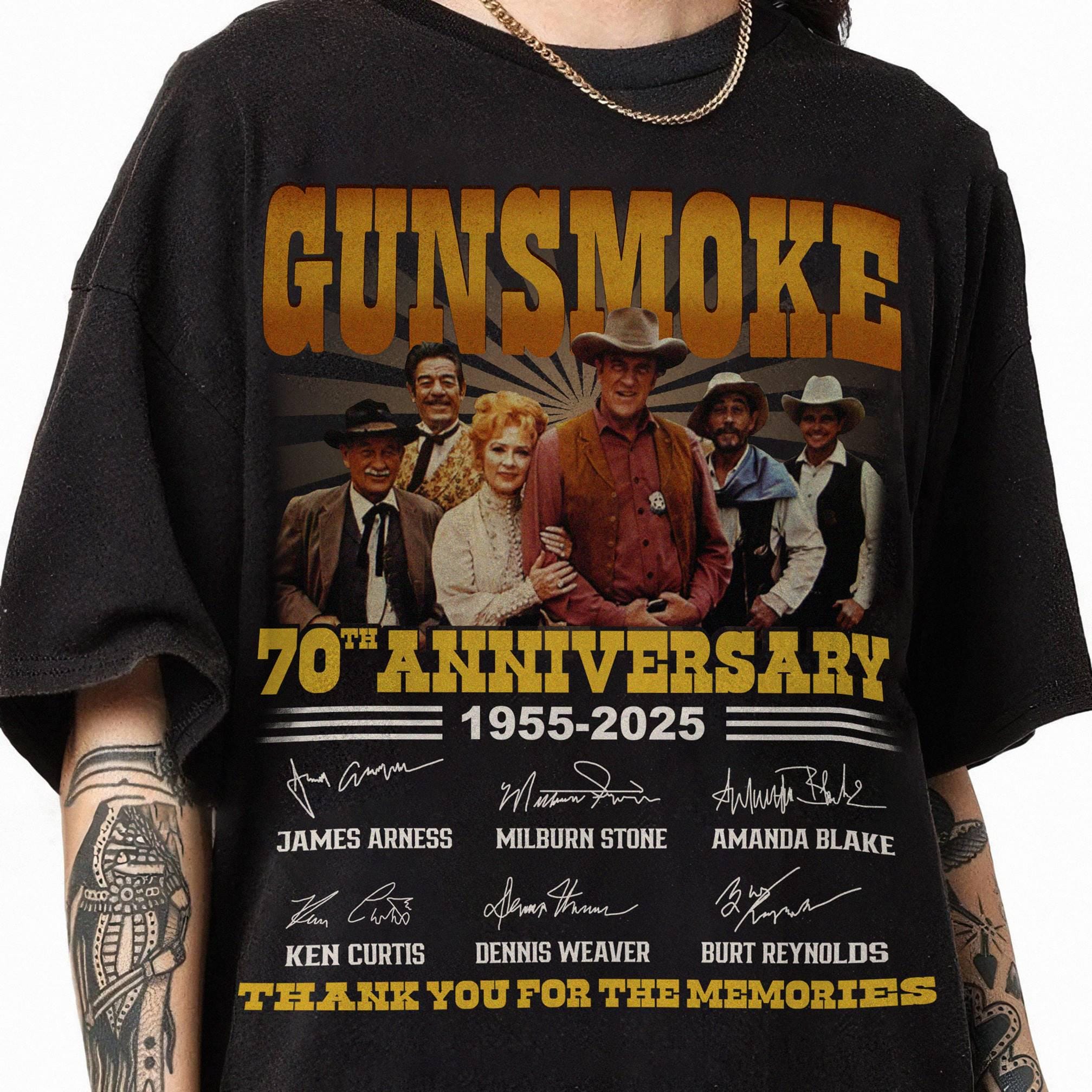 Gunsmoke 70th Anniversary Tshirt, Thank You Shirt, Vintage Gunsmoke Movie Shirt, Gift For Her, Gift For Him