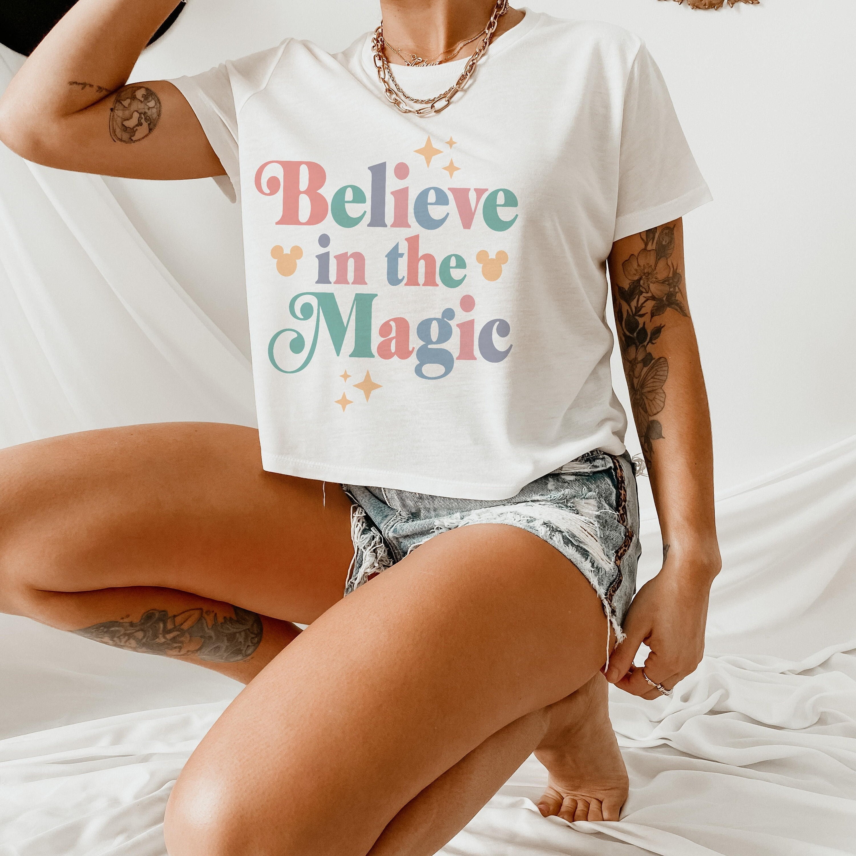 Believe in the Magic crop top, Believe crop tank
