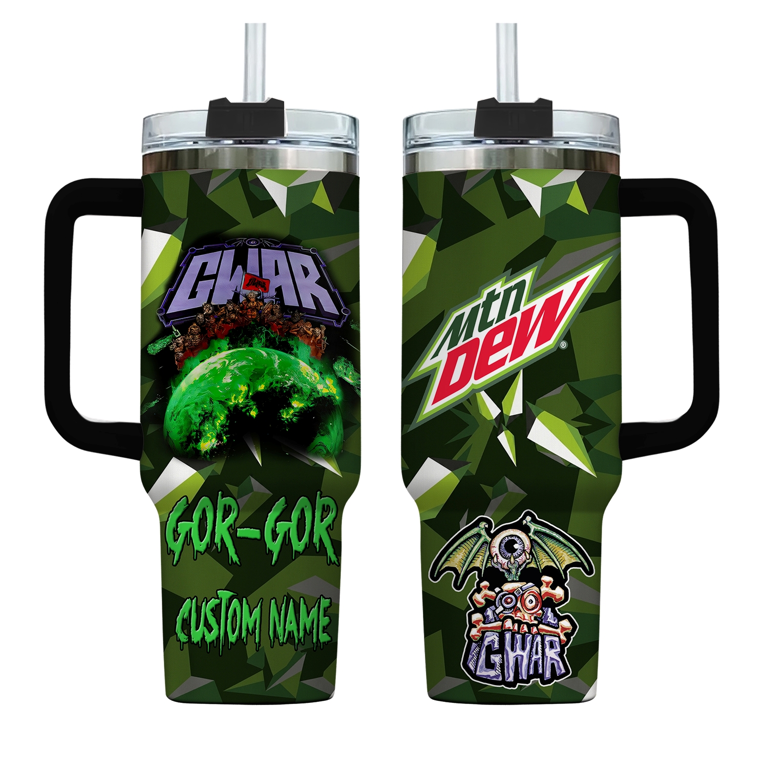 Gwar Music Tumbler 40oz With Handle
