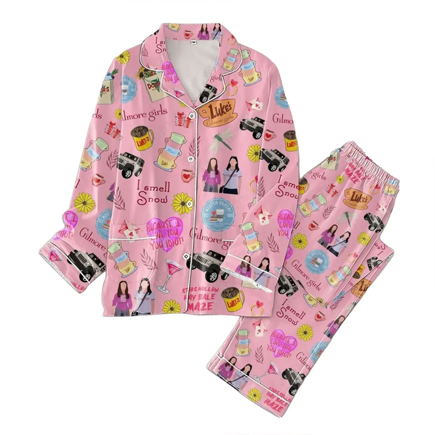 Gilmore Girls Pajamas Set, Gilmore Girls Pajamas Set