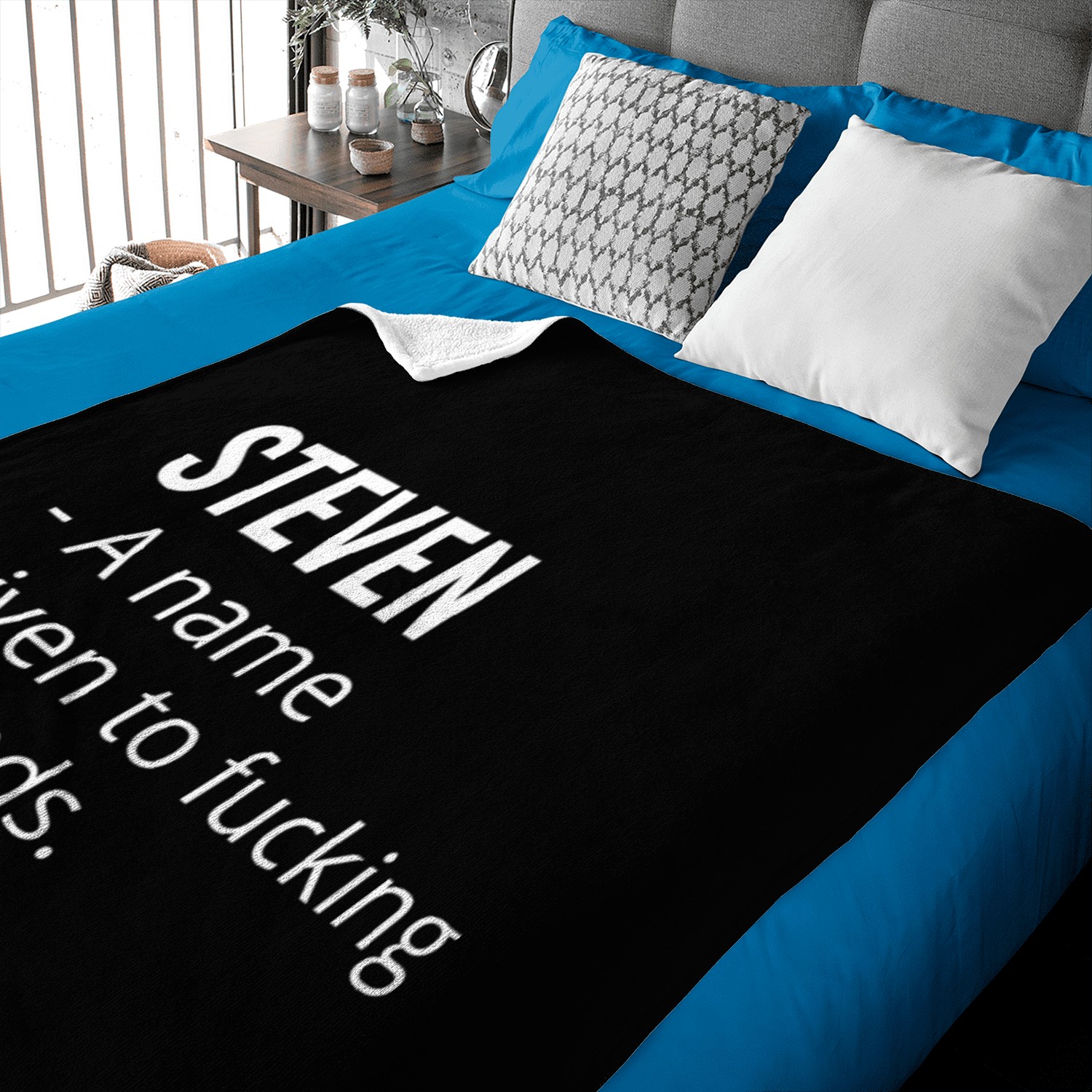 Steven a Name Given to Fucking Legends Baby Blankets