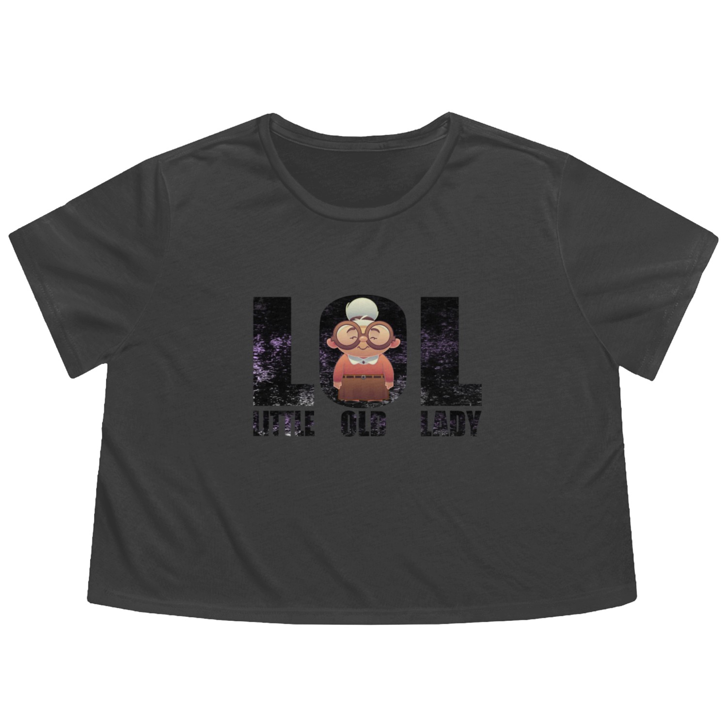 Little Old Lady - LOL Flowy Cropped Tees
