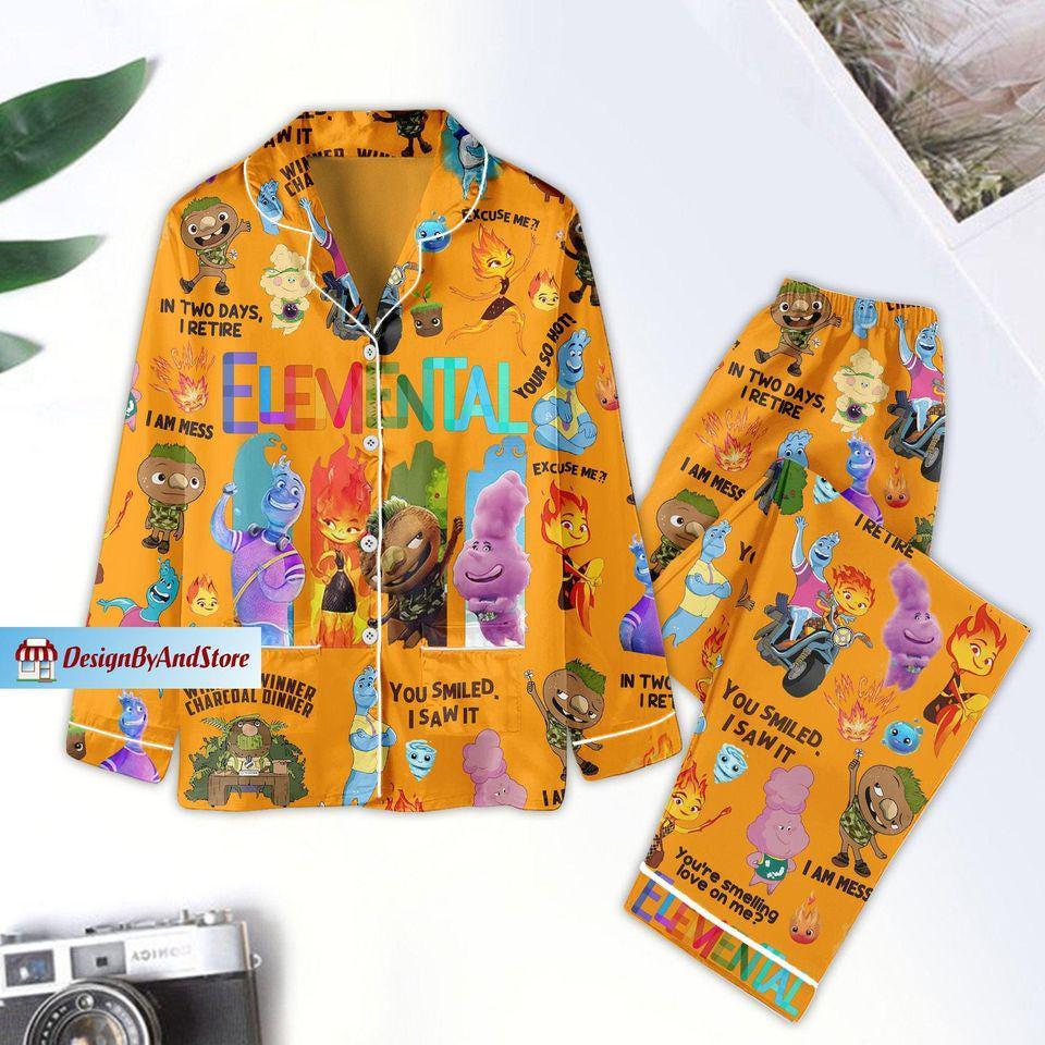 Elemental Pajamas Set, Movie Pajamas Set, Family Matching Pajamas Set