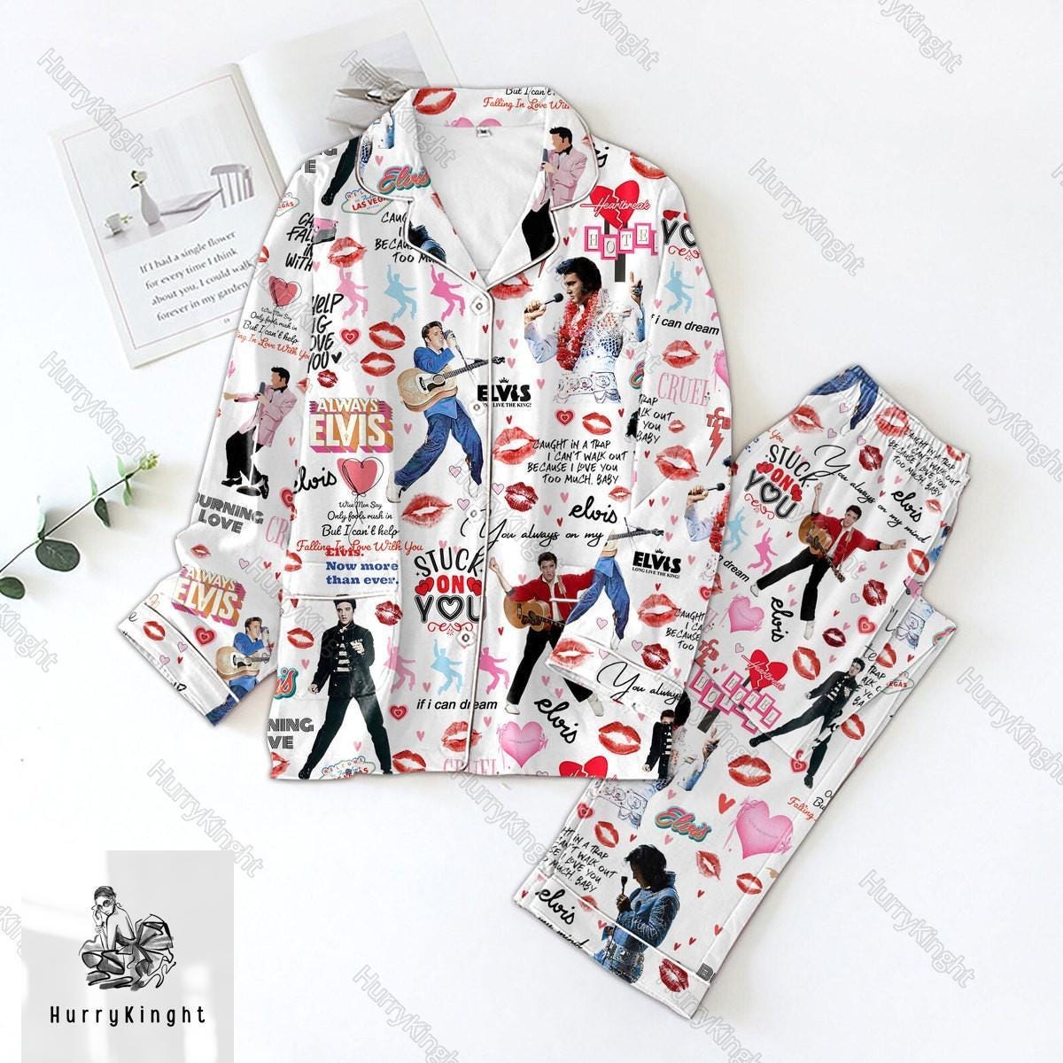 Elvis Presley Pajamas Set, Elvis Presley Pajamas Family, Elvis Presley Holiday Pajamas, Elvis Presley Merch, Elvis Presley Tour 2024