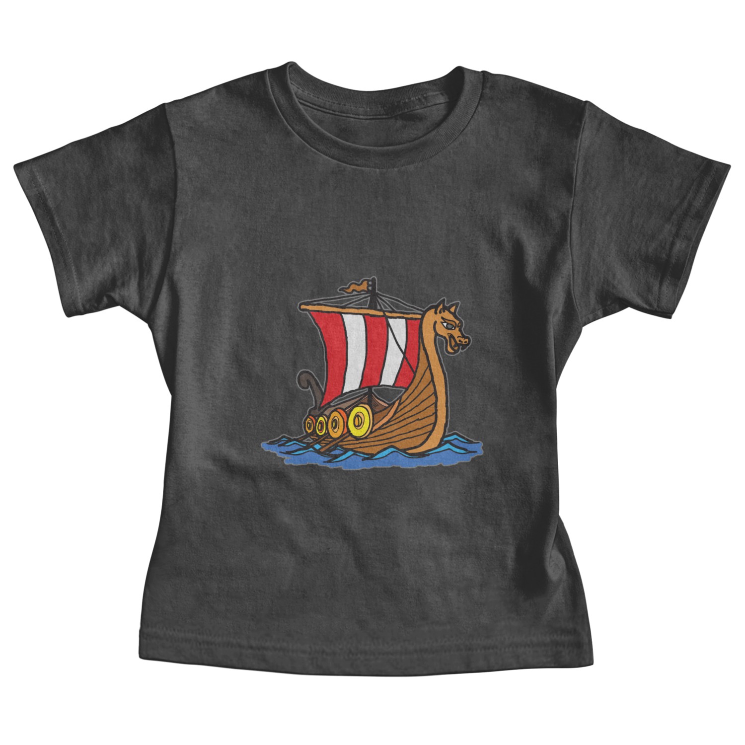 Sail The Mythical Seas With Viking Longship Design Baby Tees