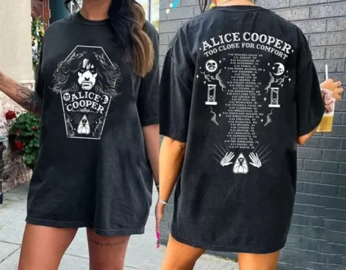 Alice Cooper 2024 Tour Dates T-Shirt, Alice Cooper Rock Music Unisex Shirt S-5XL