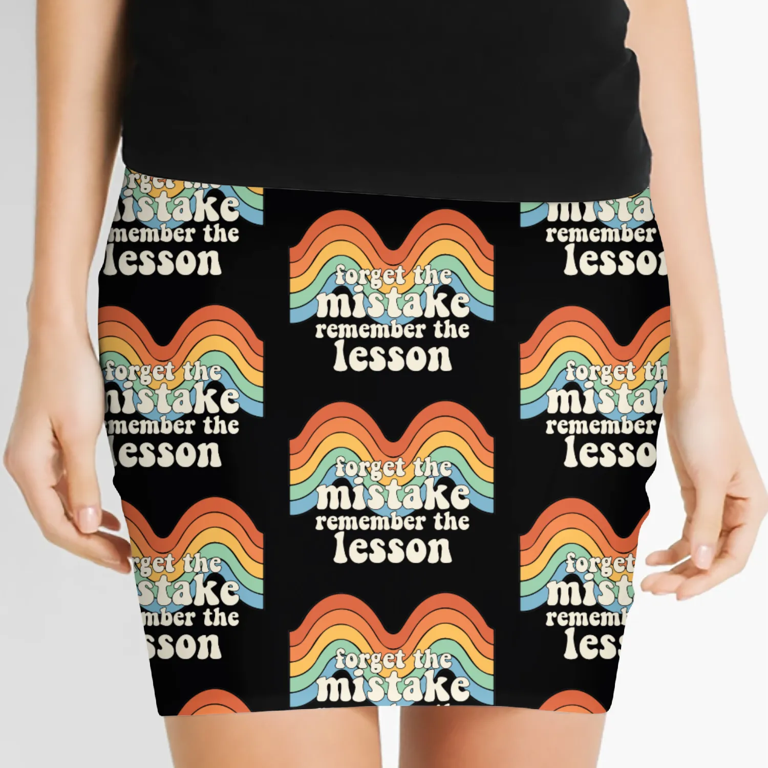 Forget the Mistake Remember The Lesson Teacher Women's Mini Skirts