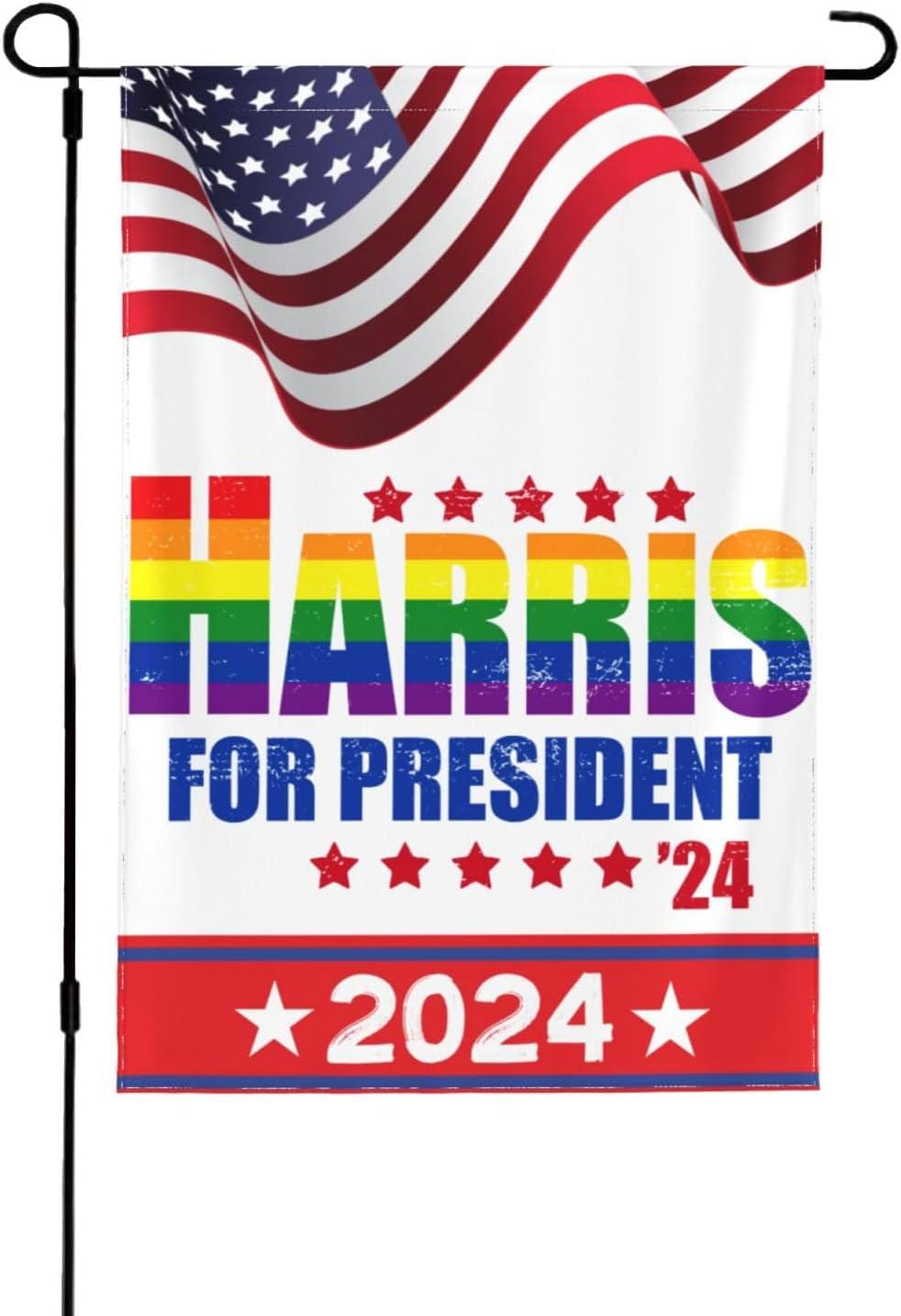 Harris For President '24 Flag, Suggested Decoration for House and Garden