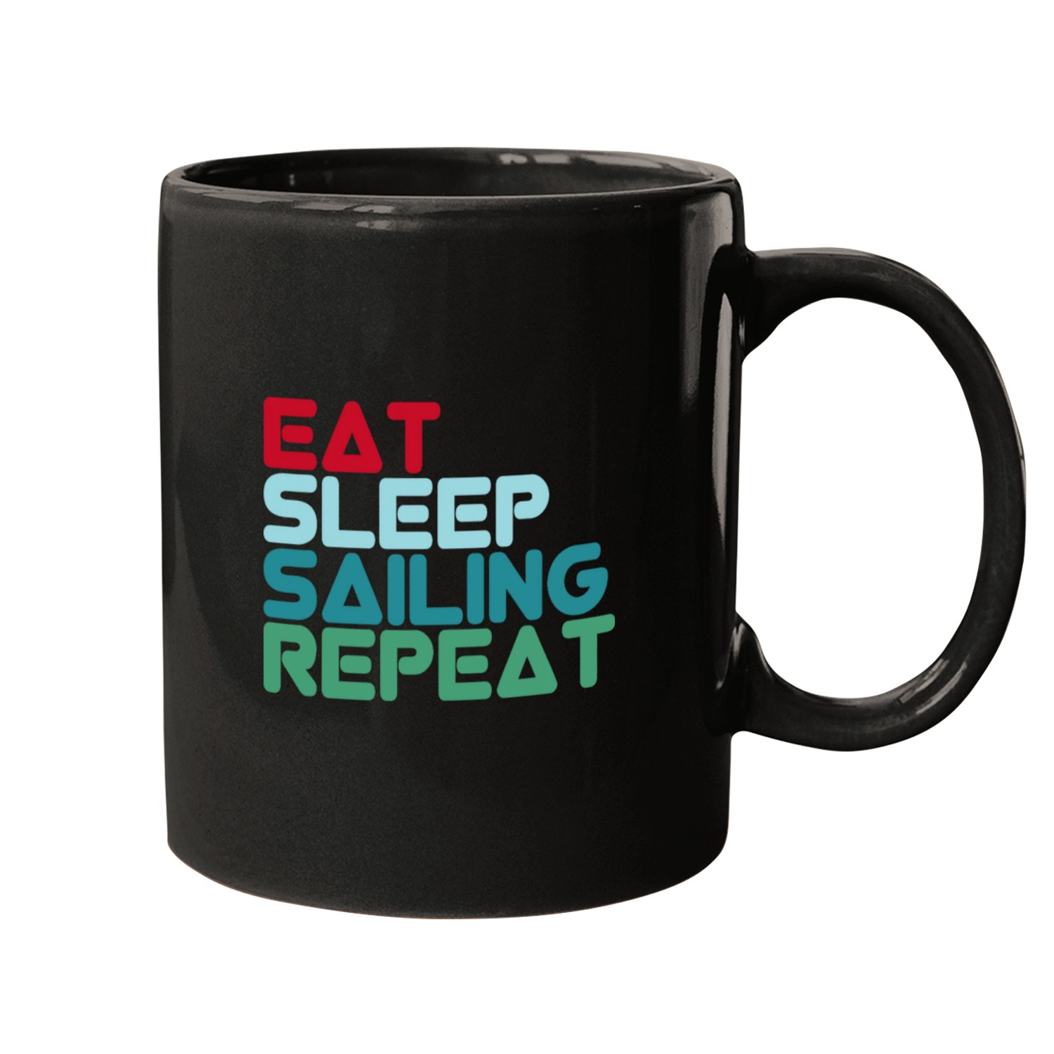 Sailing license ship captain eat sleep sailing repeat Mugs