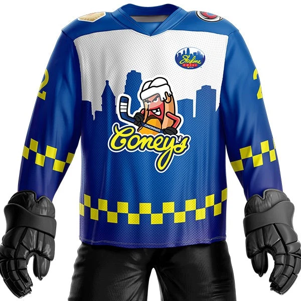Personalized Cincinnati Coneys 2022 Men's Hockey Jersey