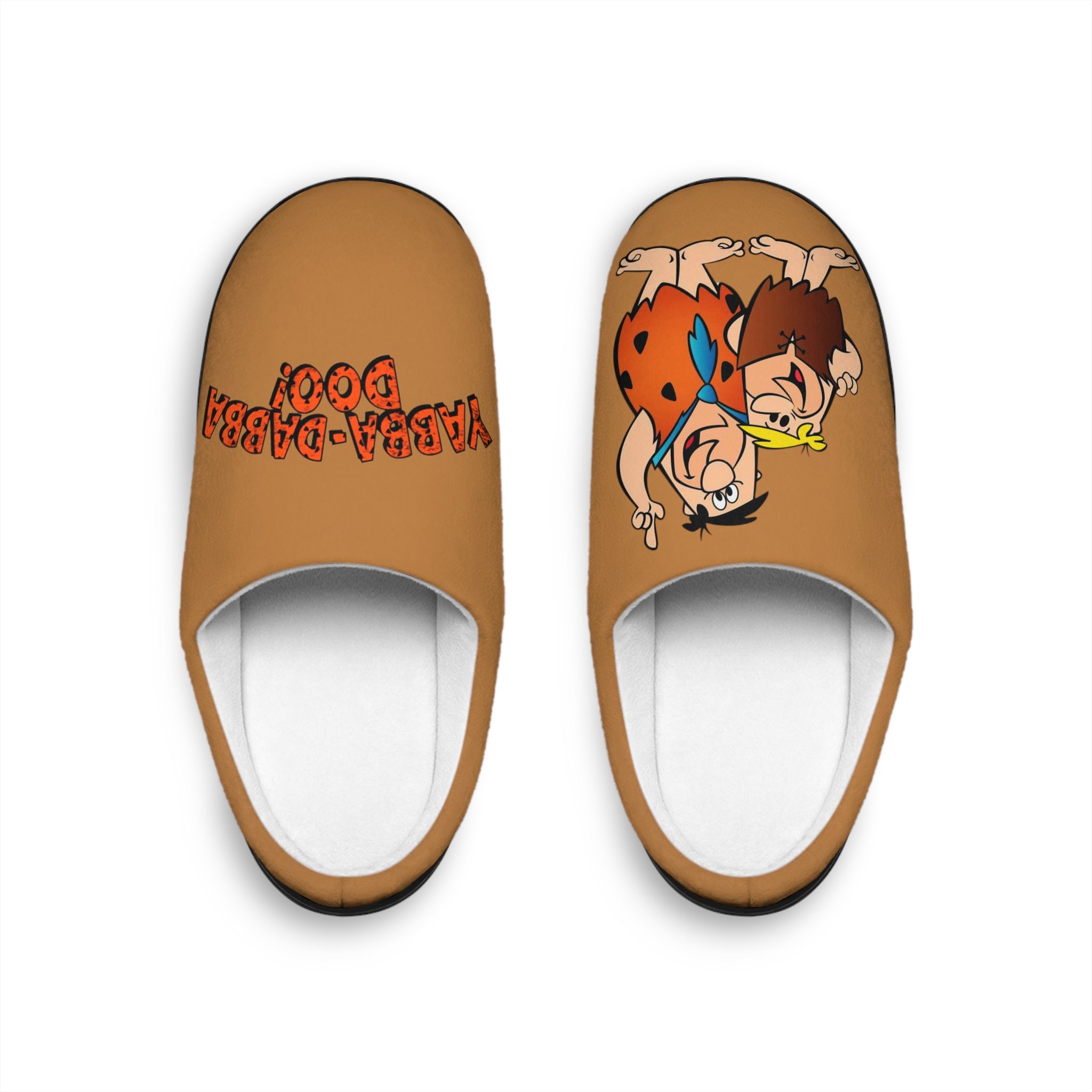 The Flinstones Men's Indoor Slippers Cartoon Slippers The Flinstones Fans Gift The Flinstones Cartoon Print Fred And Barney Slippers