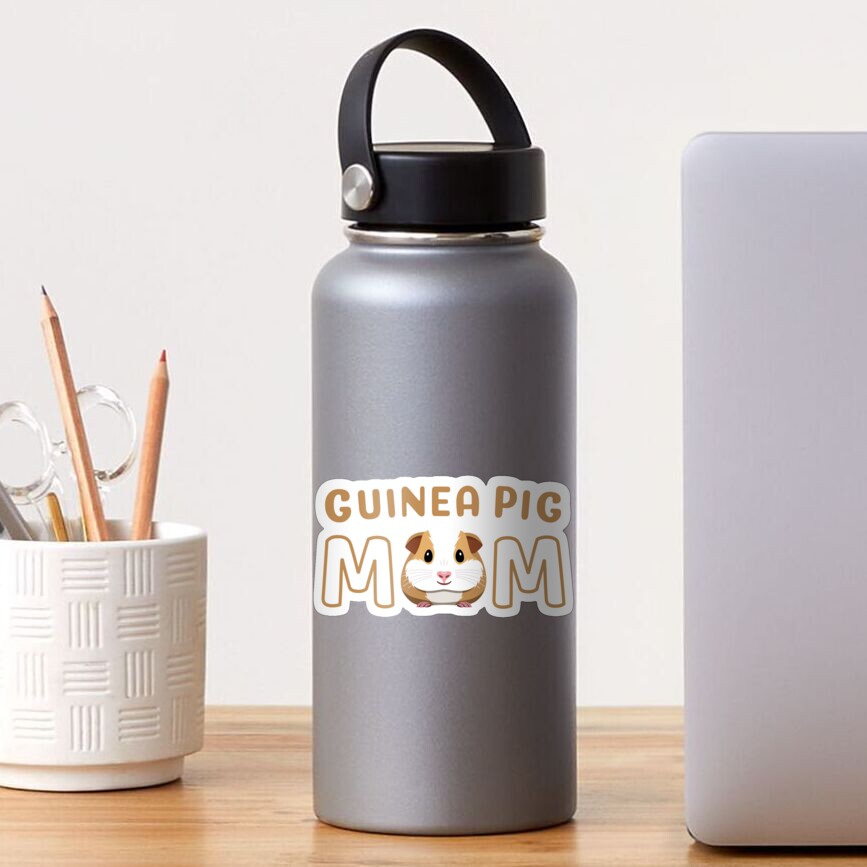Cute Guinea Pig Mom Sticker