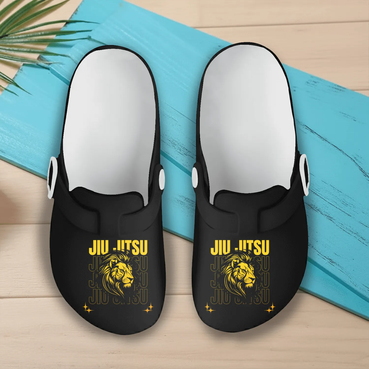 Men's Jiu Jitsu BJJ Student MMA Fan Slip On Clogs