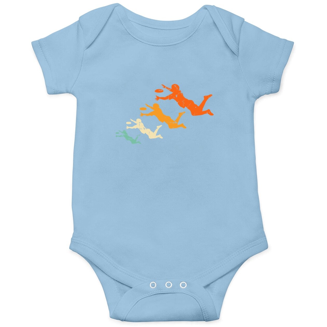 Retro Ultimate Frisbee Player Vintage Disc Ultimate Frisbee Baby Bodysuit