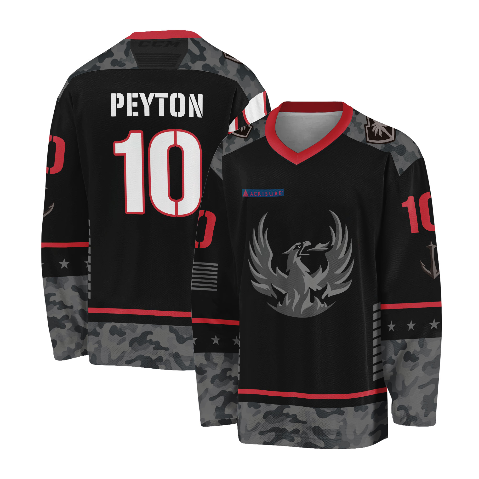 Personalize Coachellla Valley Firebirds Hockey Shirt