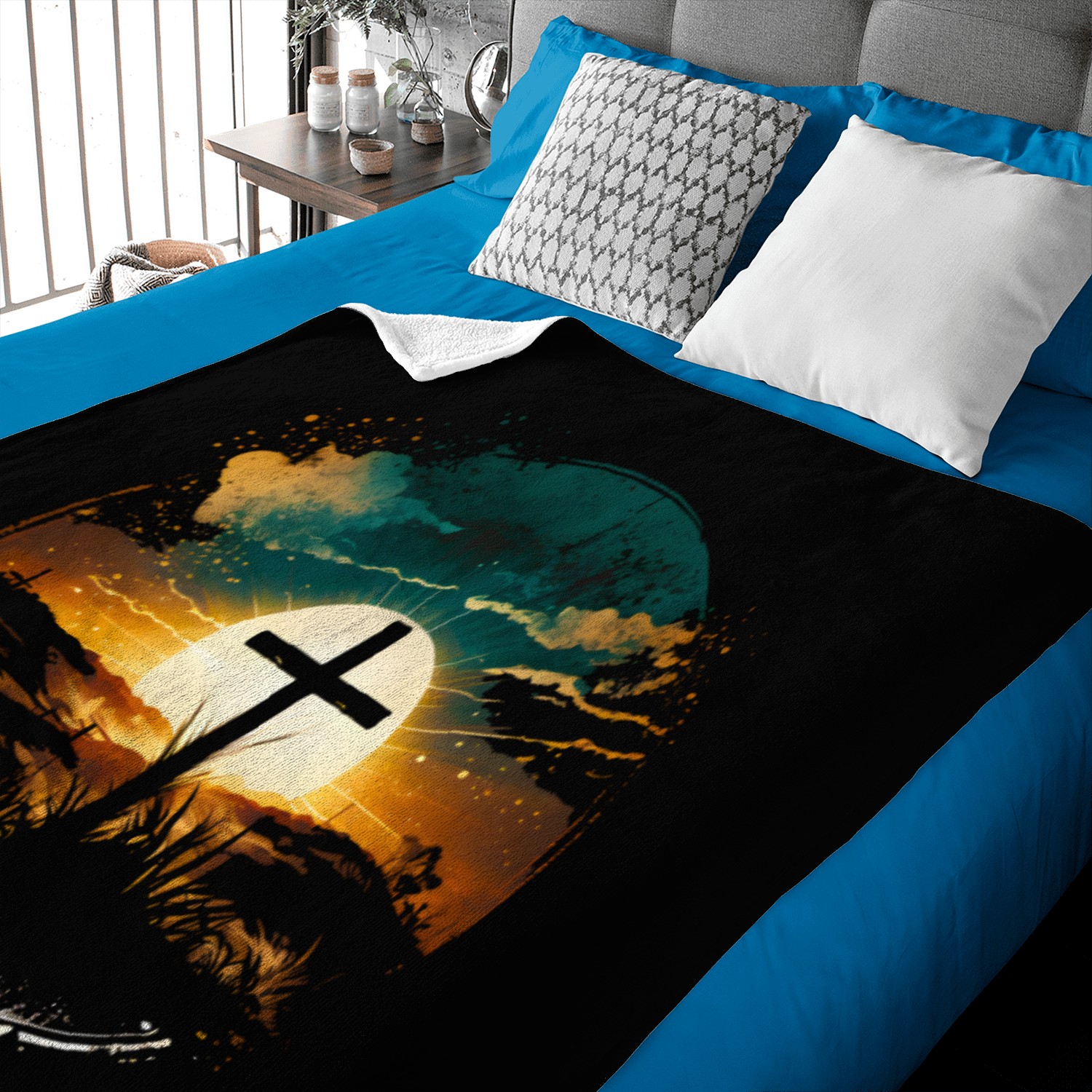 Jesus Cross Painting Baby Blankets