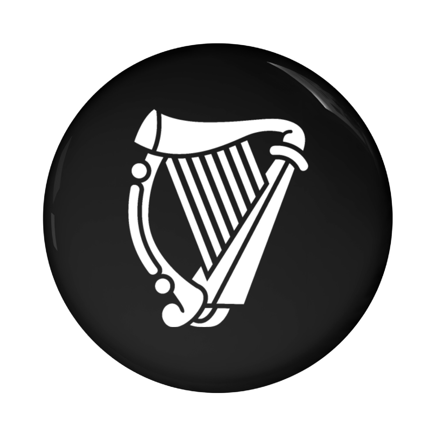 Irish Harp Pin Buttons