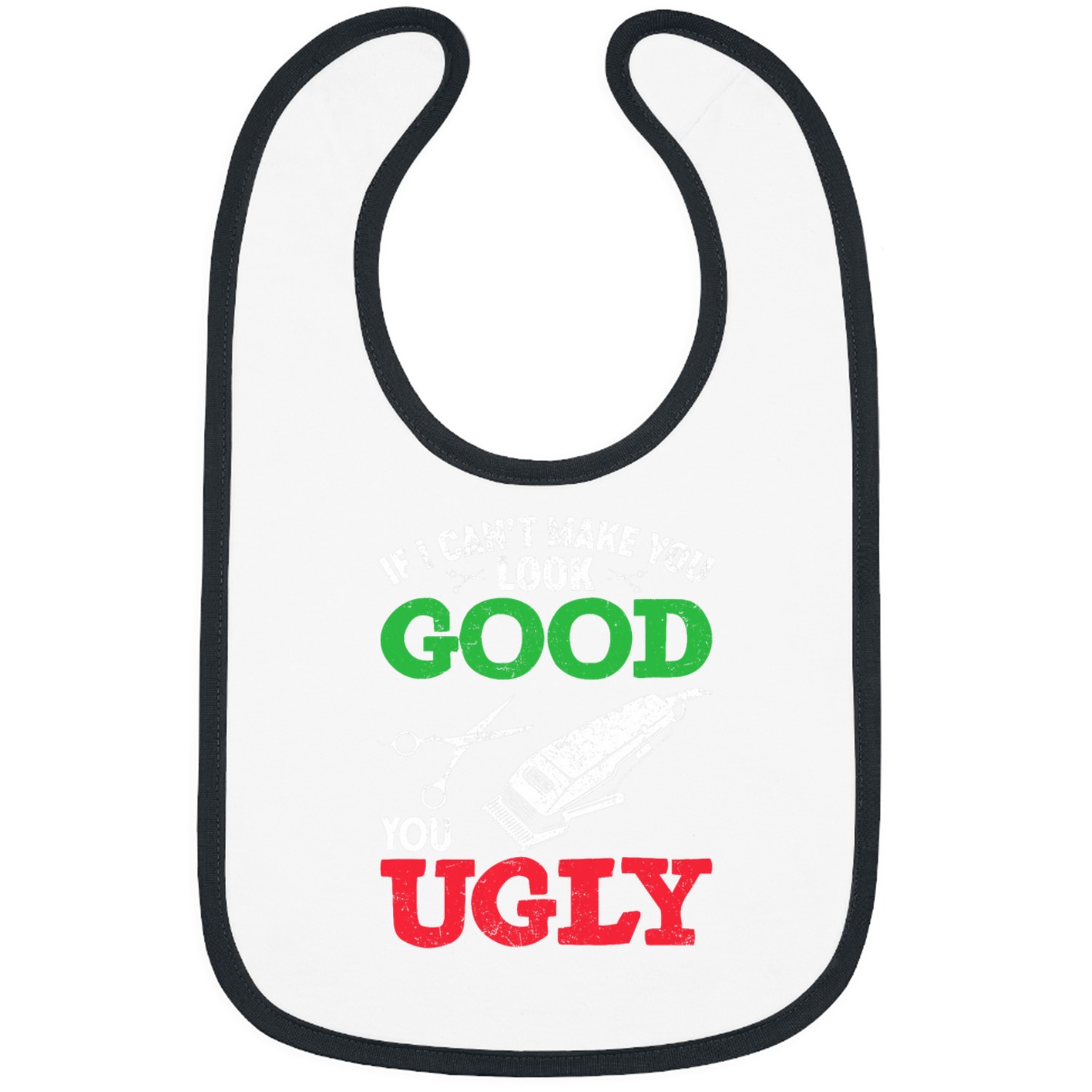 Hairdresser Job Joke Humor Bibs