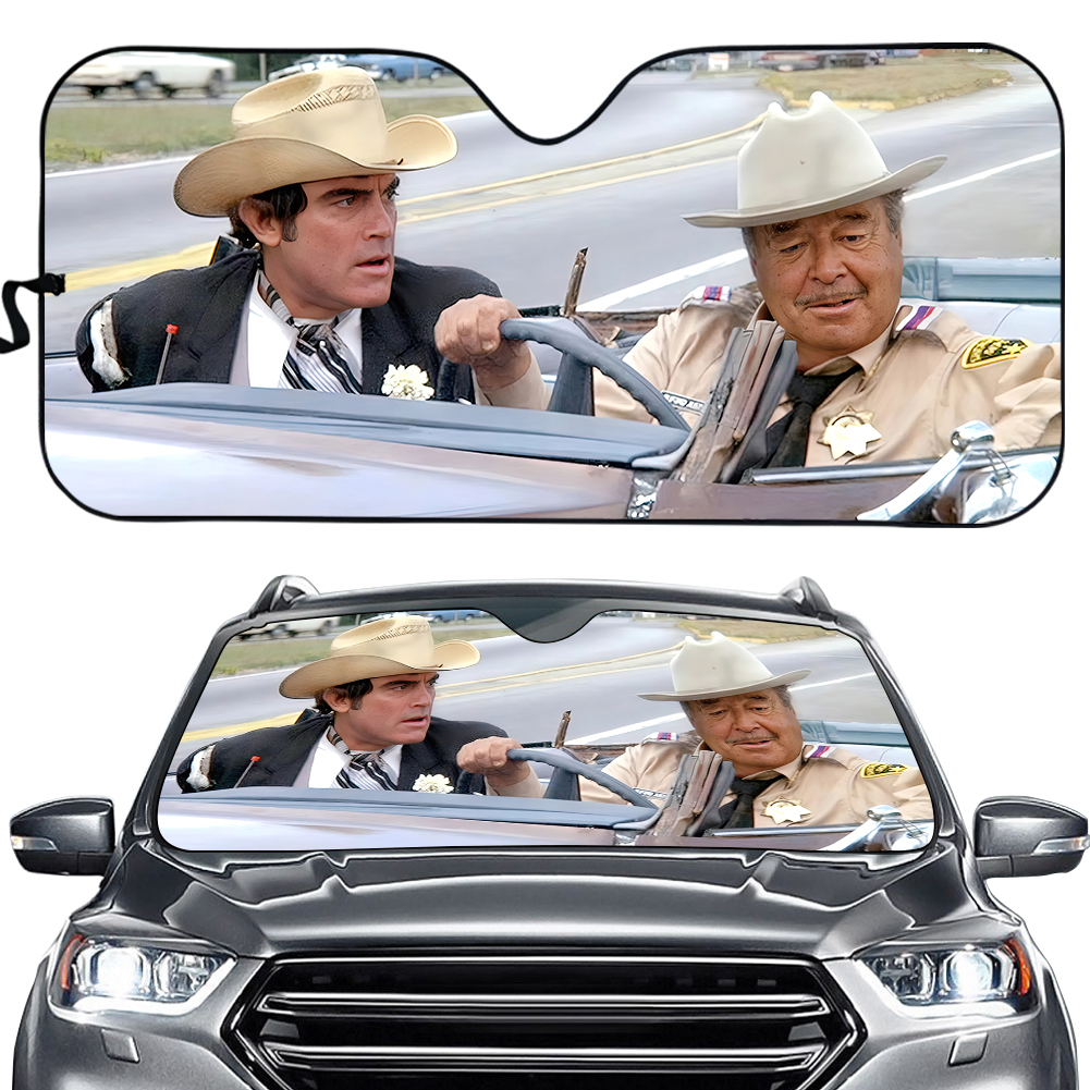 Smokey and the Bandit 1977 Movies Car SunShade Sheriff Buford Justice Car Sun Shade