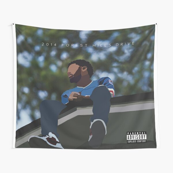 2014 Forest Hills Drive Vector Art Tapestry