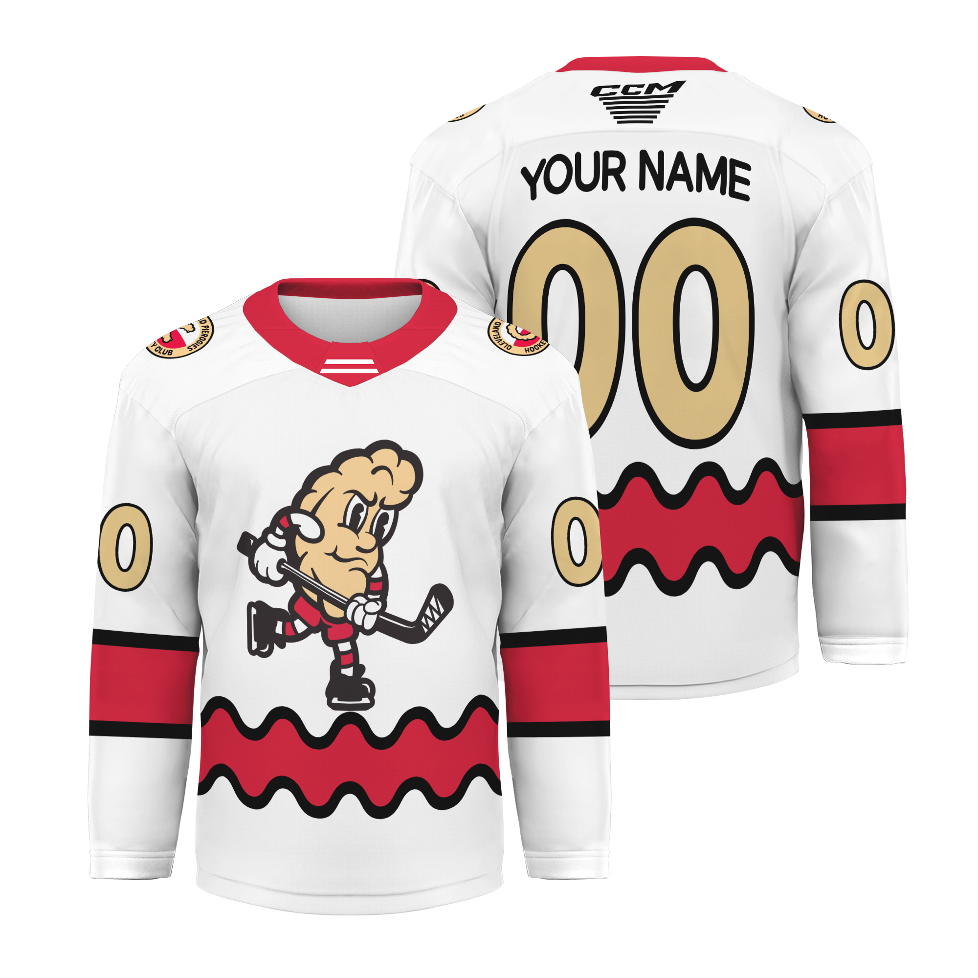 Cleveland Monster Puck-1Pierogie Weekend Hockey Jersey